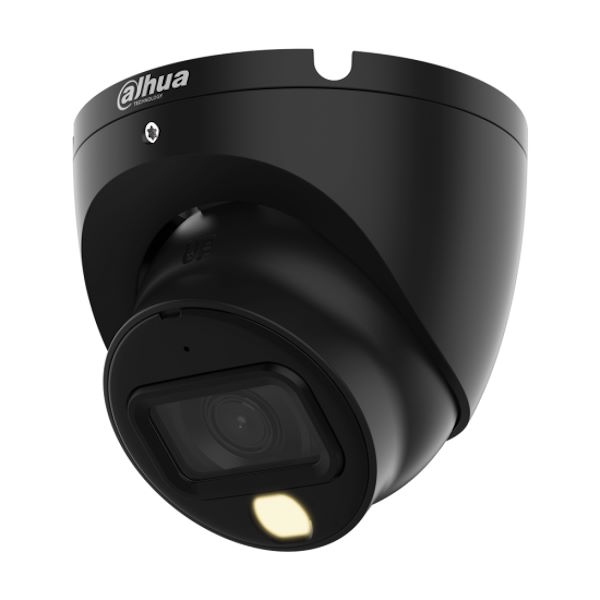 DAHUA HAC-HDW1200TLM-IL-A-S6 BLACK 2MP 2.8mm IR+LED20m DUAL LIGHT MIC DOME METAL ΜΑΥΡΗ