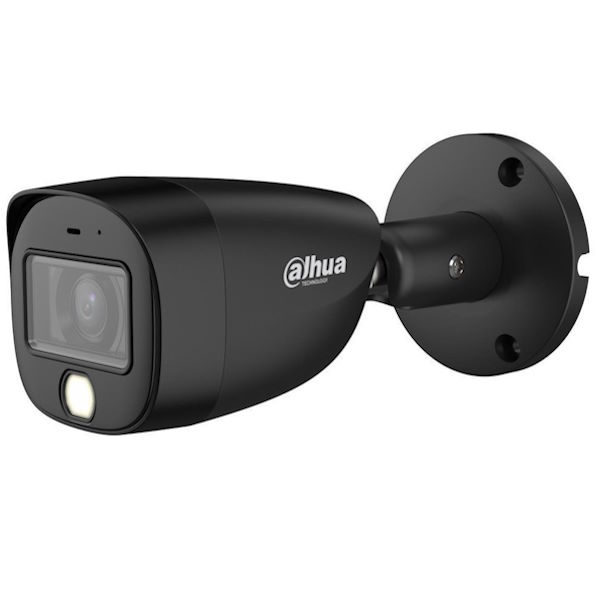 DAHUA HAC-HFW1200CM-IL-A-S6 BLACK 2Mp 2.8mm IR+LED20 DUAL LIGHT MIC METAL BULLET ΜΑΥΡΗ