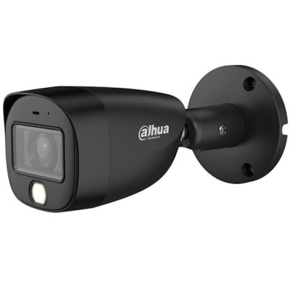 dahua-hac-hfw1200cm-il-a-s6-black-2mp-2-8mm-ir-led20-dual-light-mic-metal-bullet-μαυρη